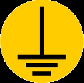 國際標準 艾瑞達EA-K001觸電注意 確實執(zhí)行接地線 圓形 安全標志牌 接地標示