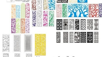 300多款鏤空雕花板圖庫/木方格/雕刻圖庫/木格鏤空雕花隔斷圖庫