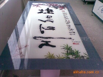 玻璃山水畫彩印機，玻璃工藝彩印機，玻璃產(chǎn)品彩印機
