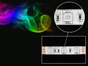 5050RGB燈條，可根據(jù)客戶要求做防水效果