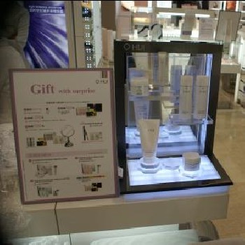 化妝品展架、亞克力加工廠、壓克力展示架北京化妝品展示架